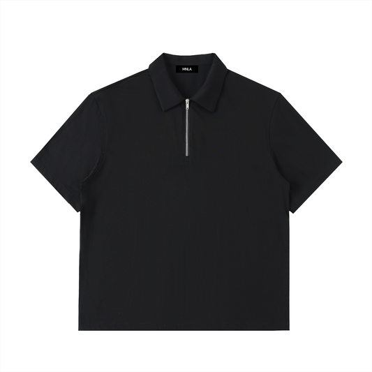 Axis Polo — Half-Zip Cotton