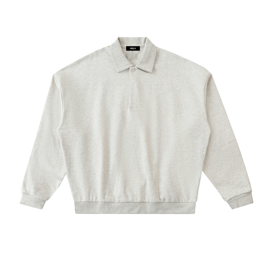 Form Polo Sweatshirt — Heavyweight Fleece - MNLA