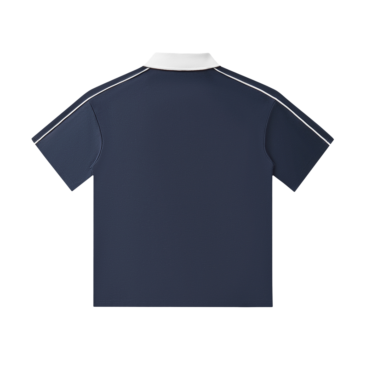 Edge Polo – Navy with White Contrast Collar