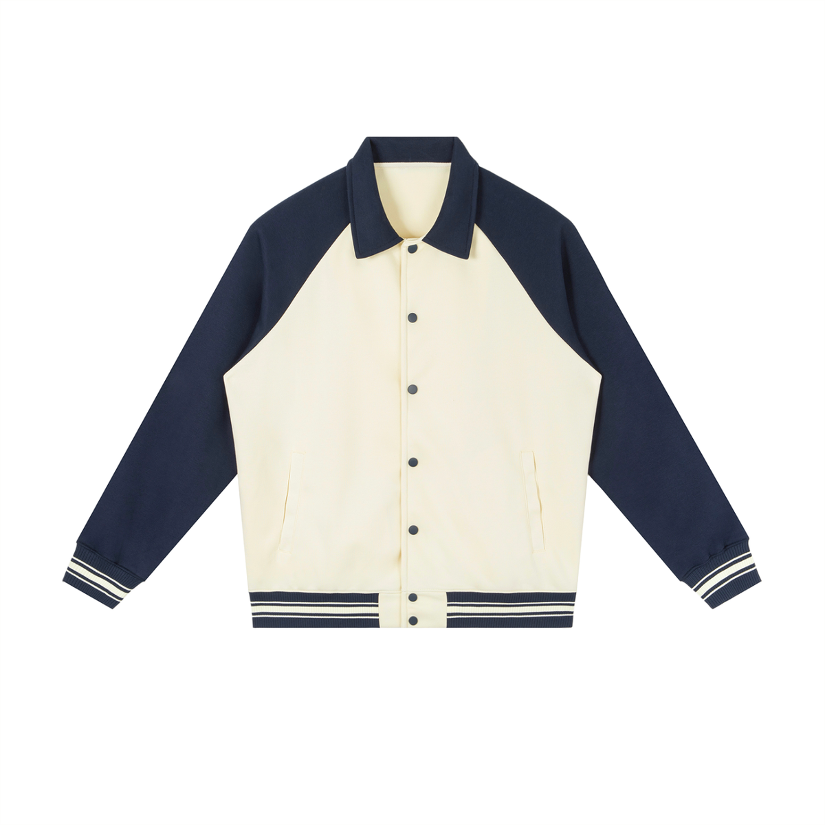 Apricot with Navy Blue