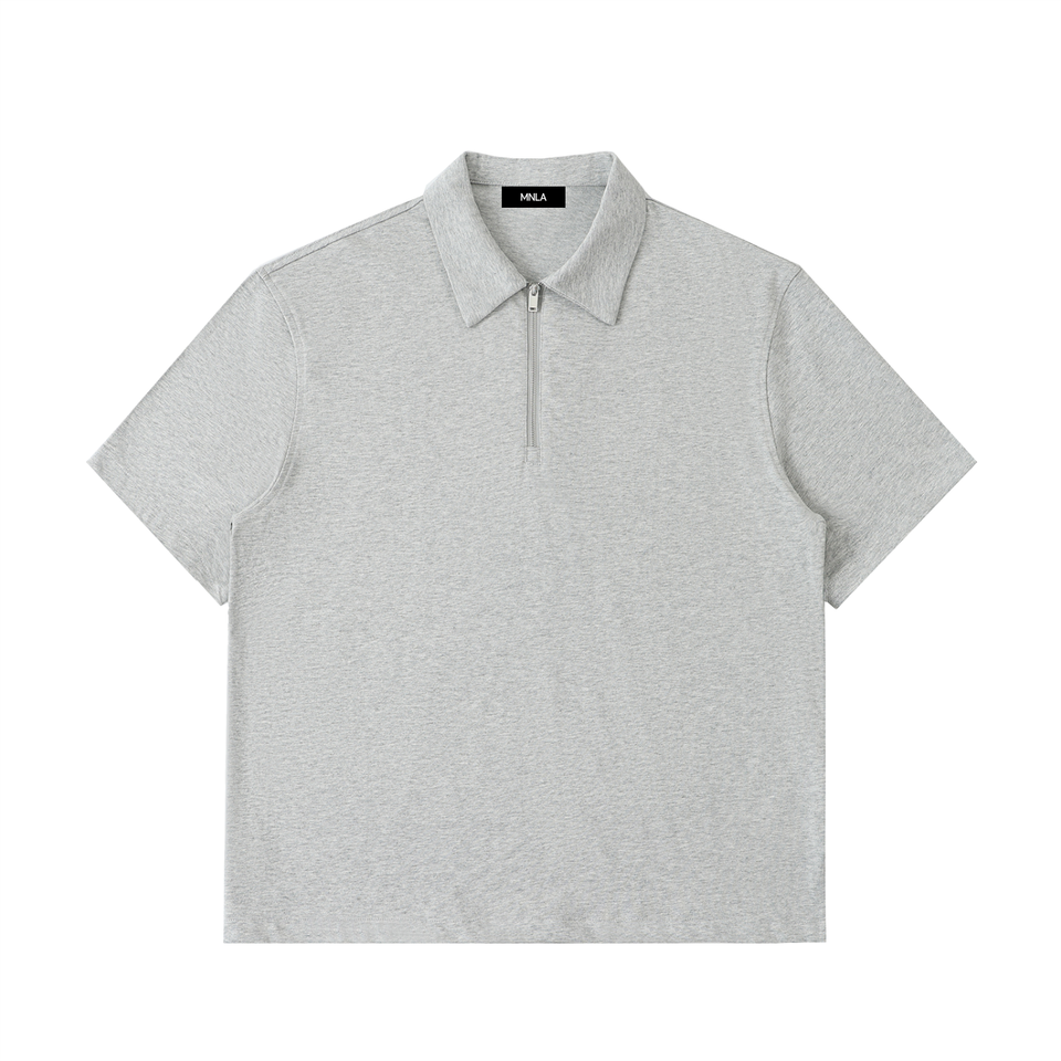 Axis Polo — Half-Zip Cotton