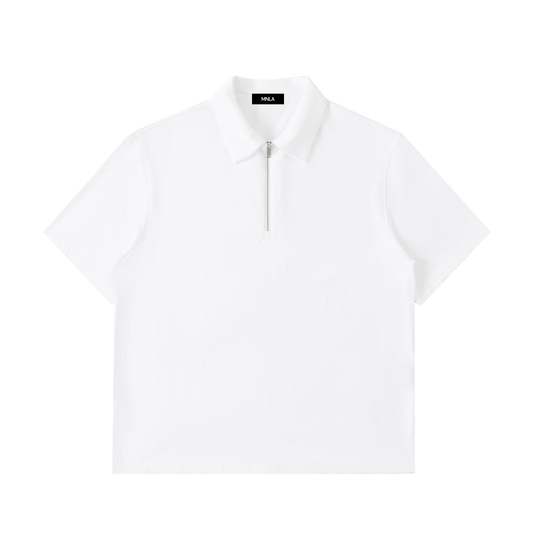 Axis Polo — Half-Zip Cotton