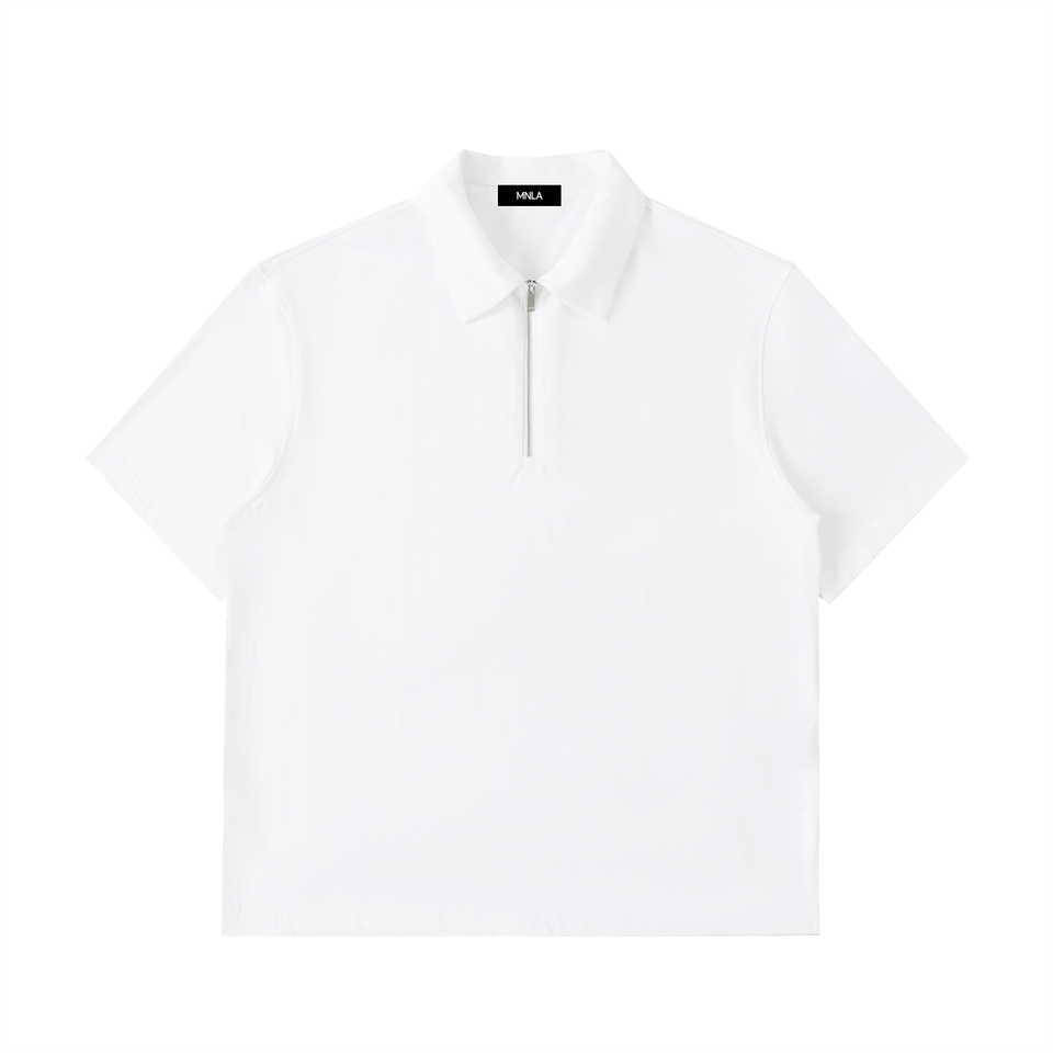 Axis Polo — Half-Zip Cotton