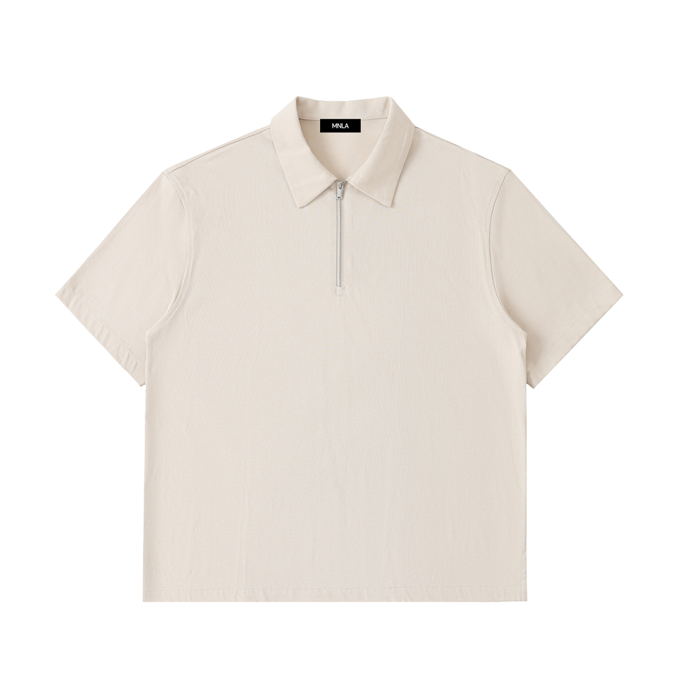 Axis Polo — Half-Zip Cotton