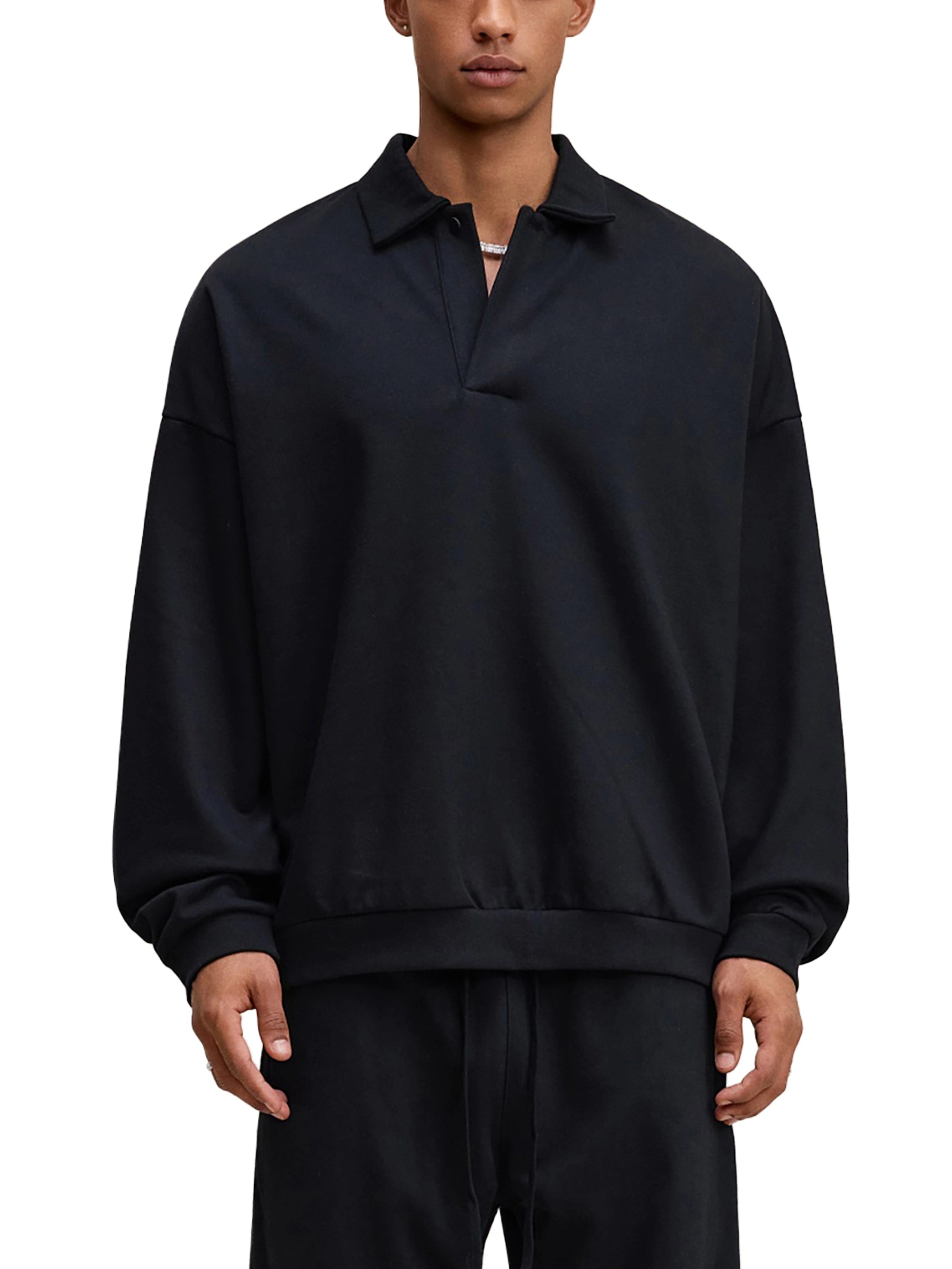 Align Polo Sweatshirt — Heavyweight Fleece