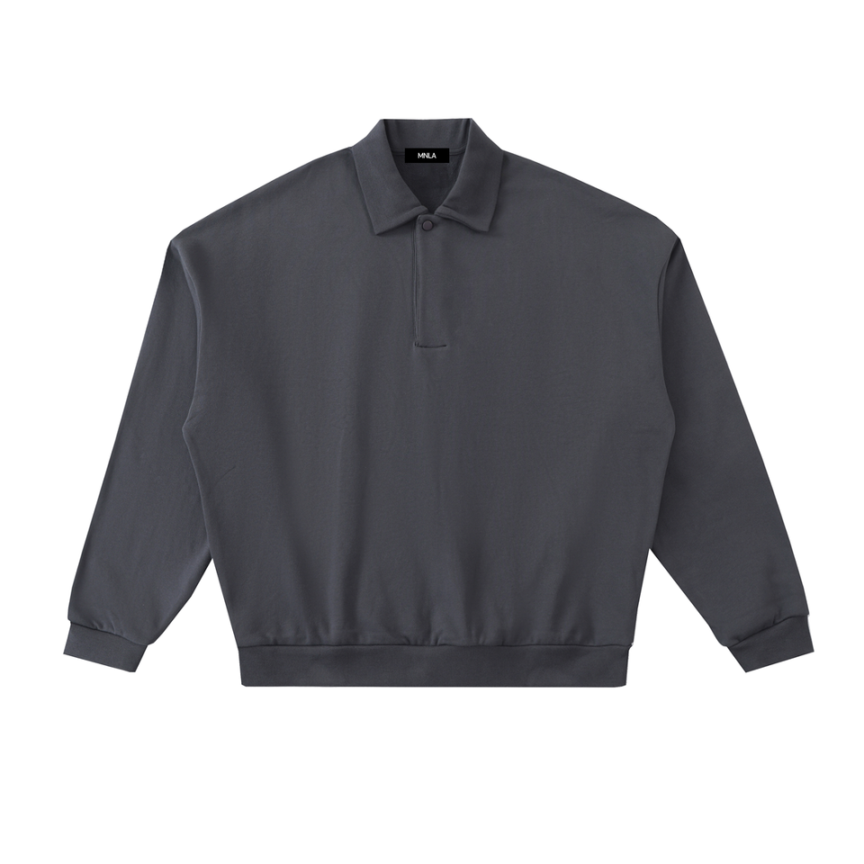 Form Polo Sweatshirt — Heavyweight Fleece