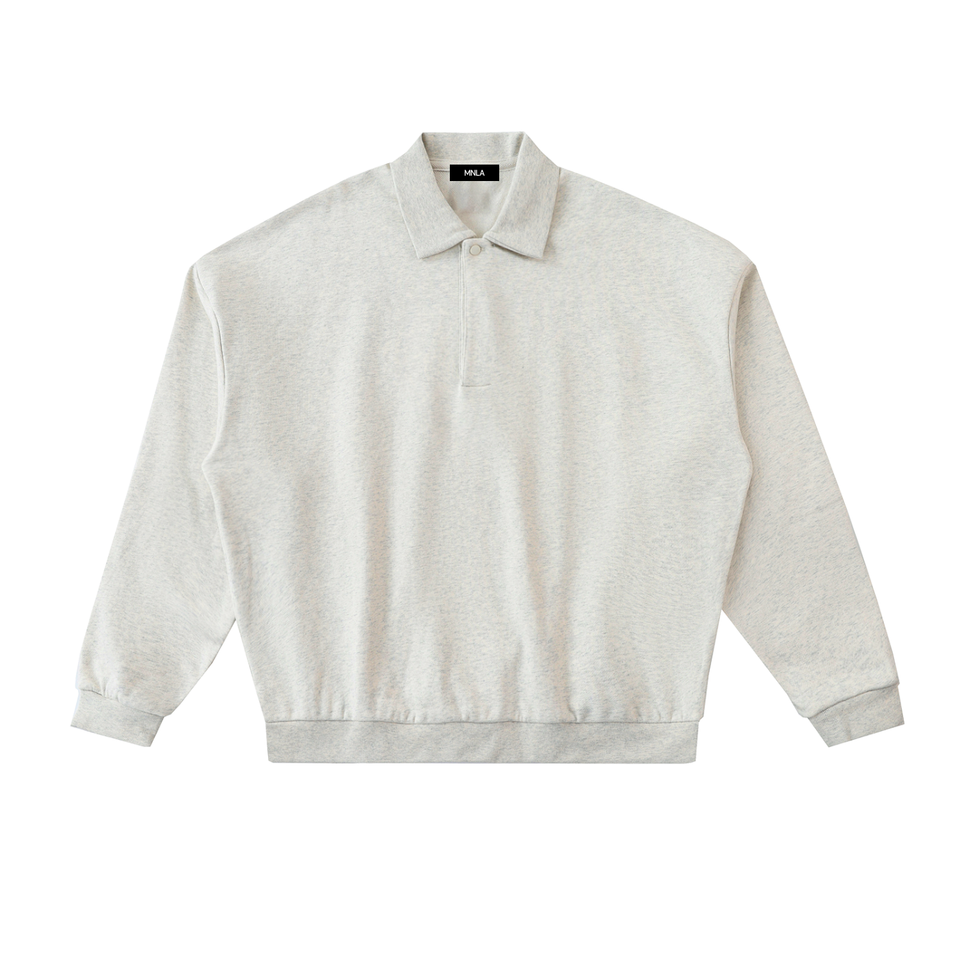Form Polo Sweatshirt — Heavyweight Fleece