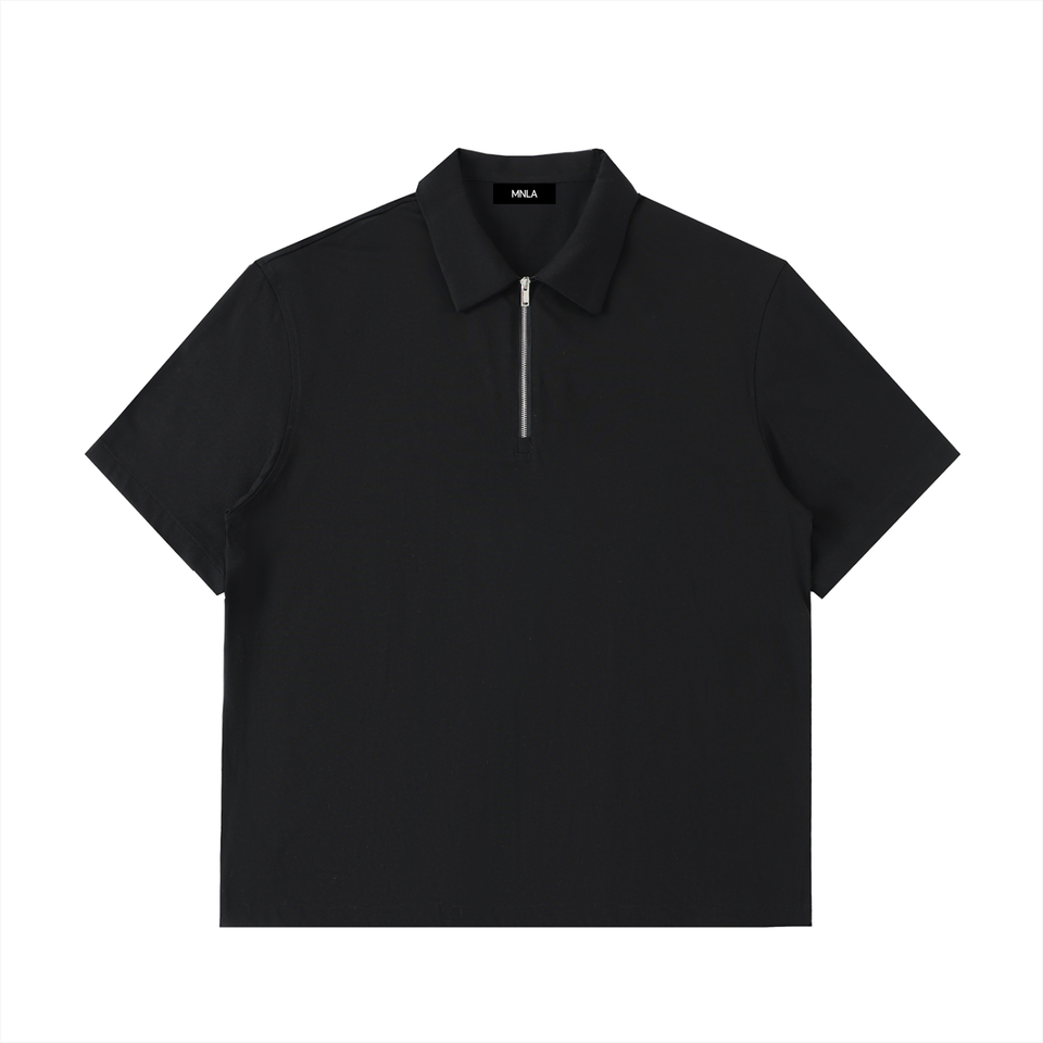 Axis Polo — Half-Zip Cotton