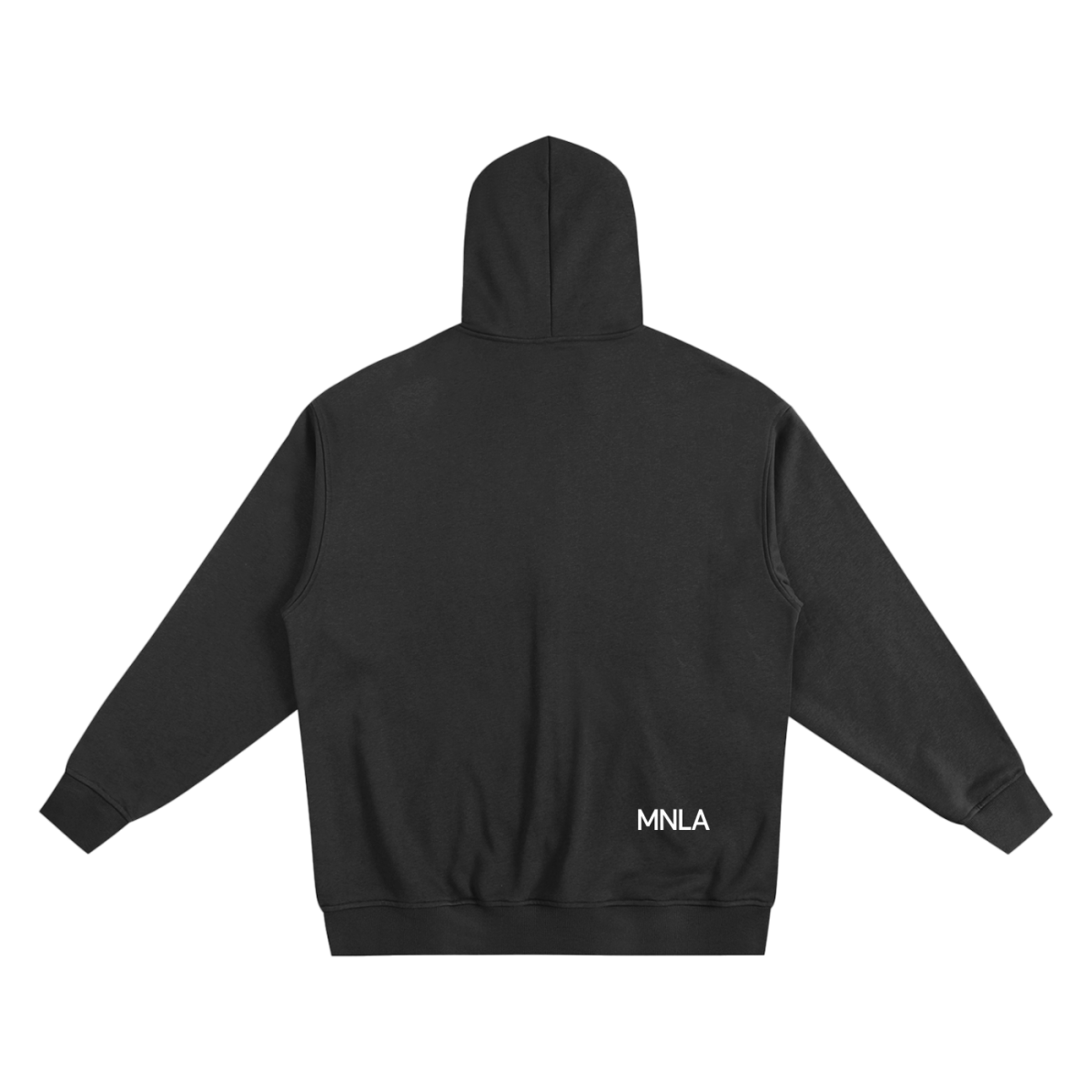 Framework Zip Hoodie Black — 400 GSM Heavyweight - MNLA