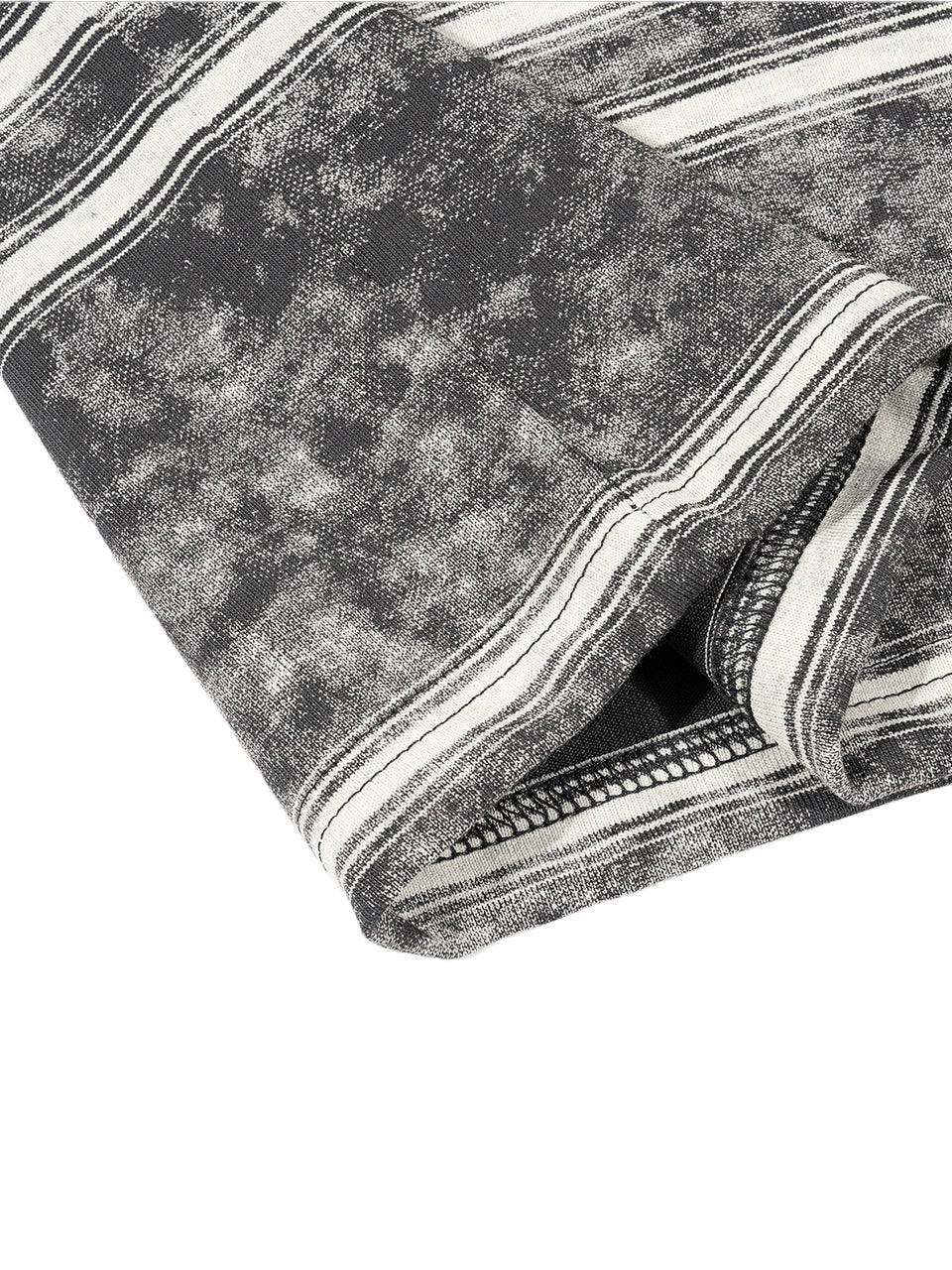 Washed Stripe Tee — Boxy Graphic Fit
