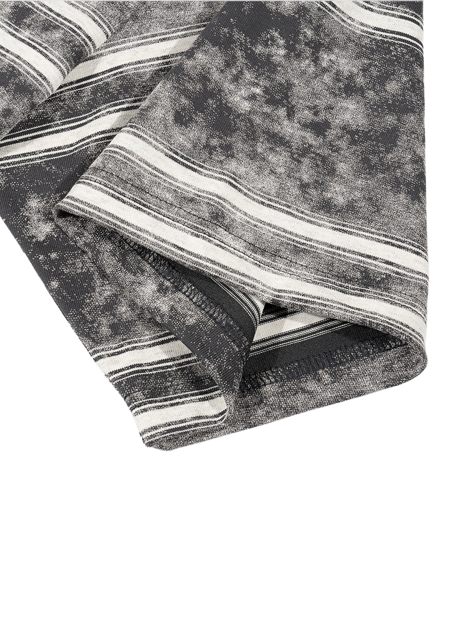 Washed Stripe Tee — Boxy Graphic Fit