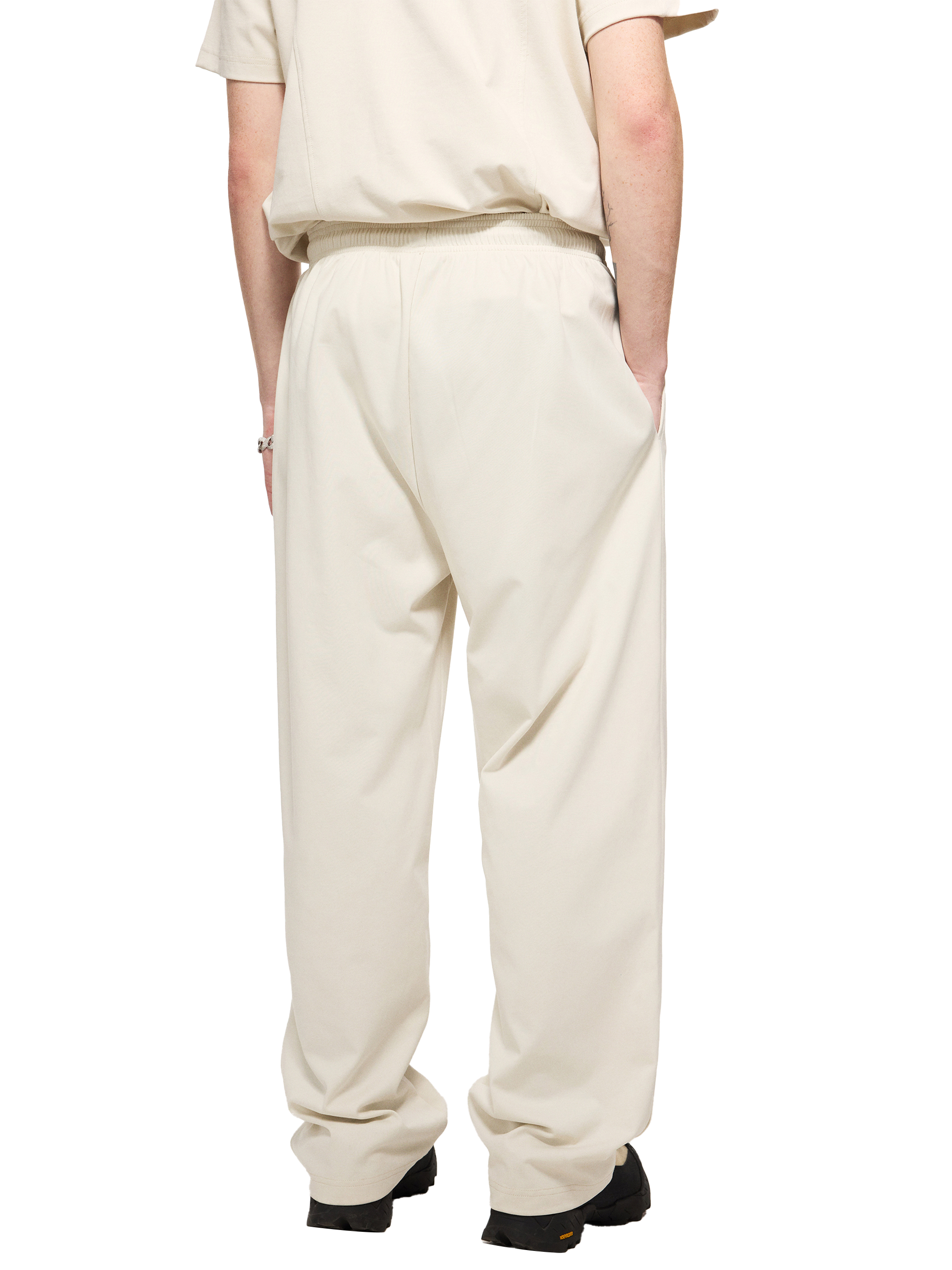 Performance Comfort Joggers — Mesh-Lined Off White