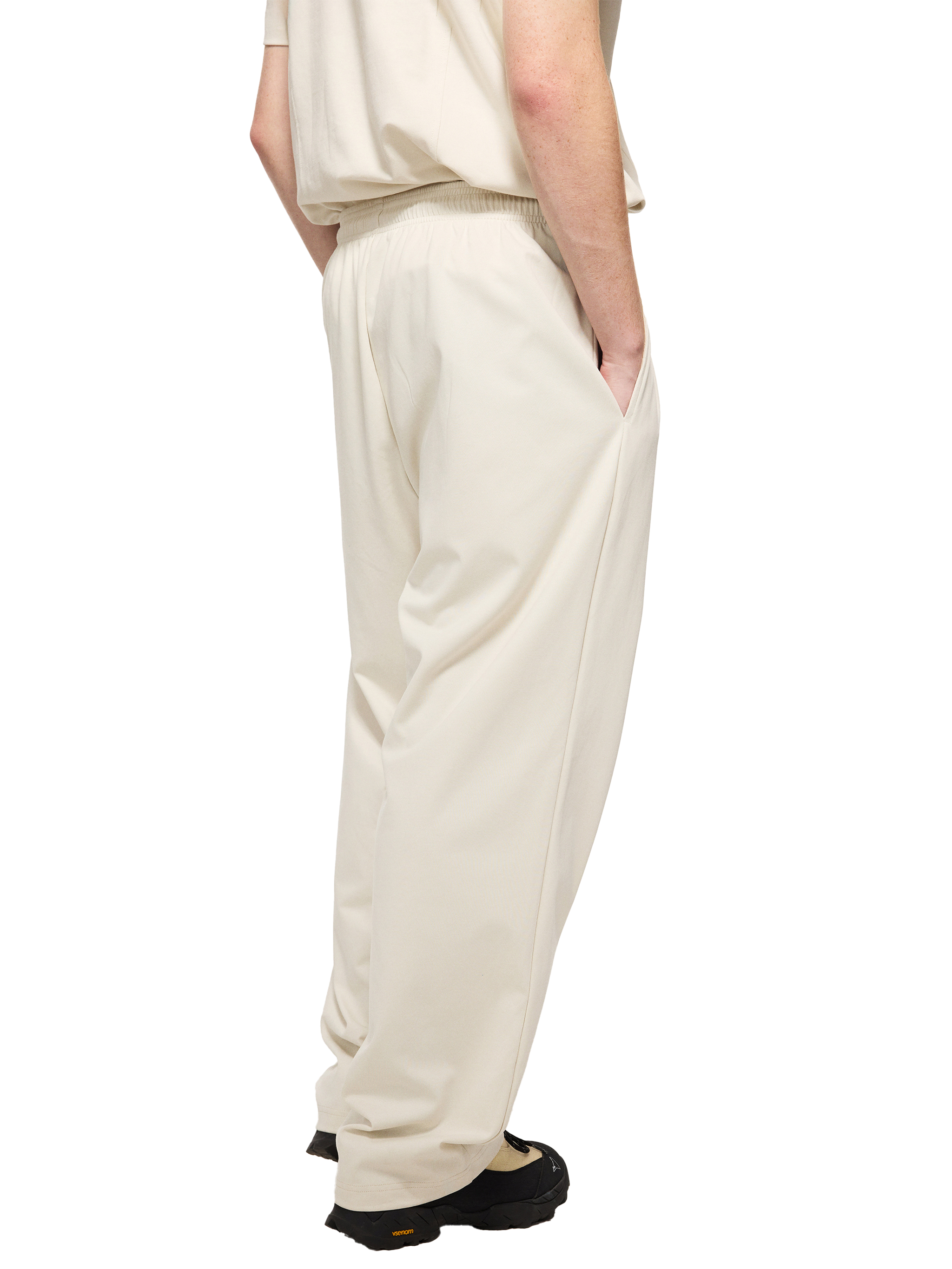 Performance Comfort Joggers — Mesh-Lined Off White