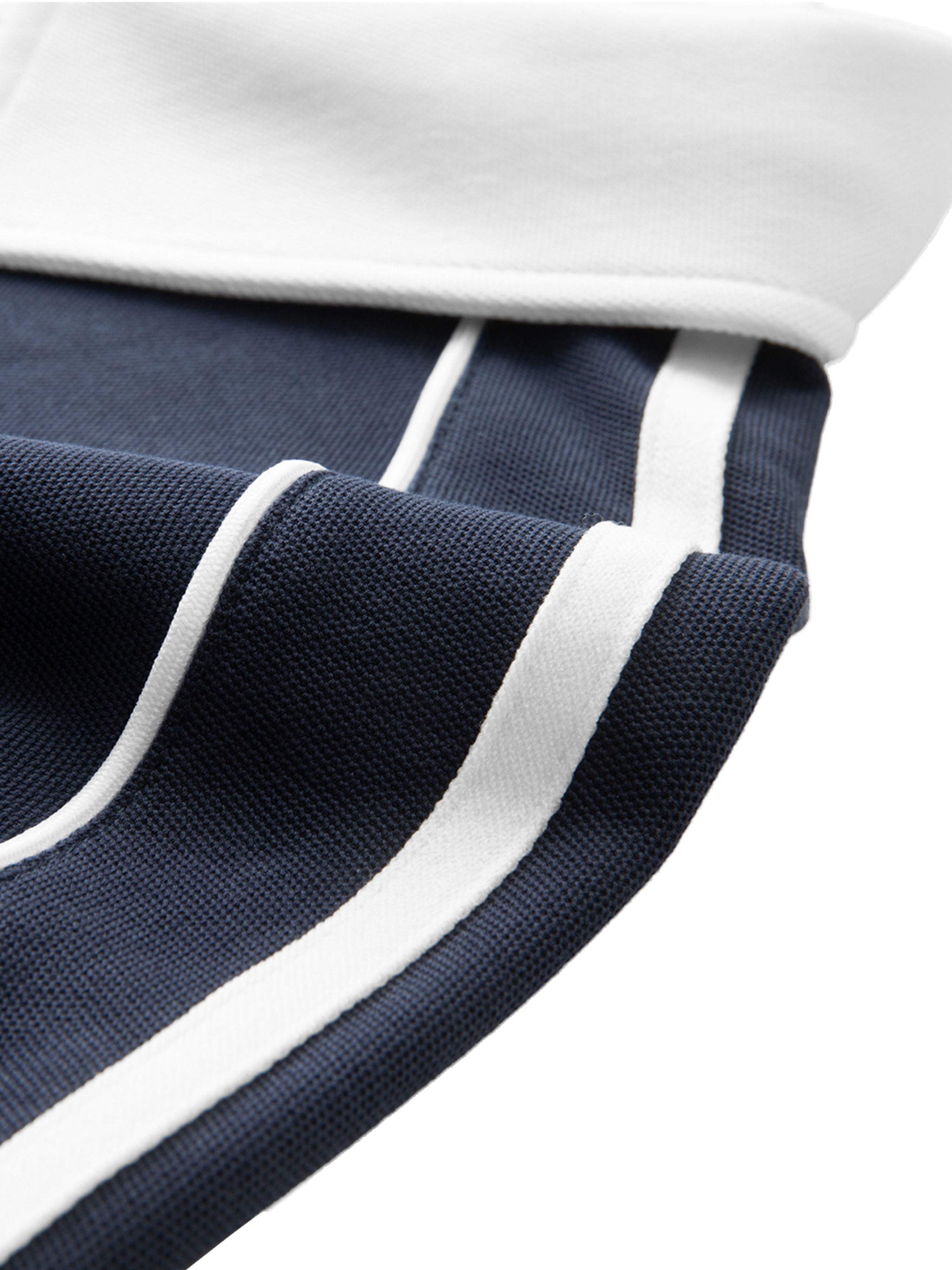Edge Polo – Navy with White Contrast Collar