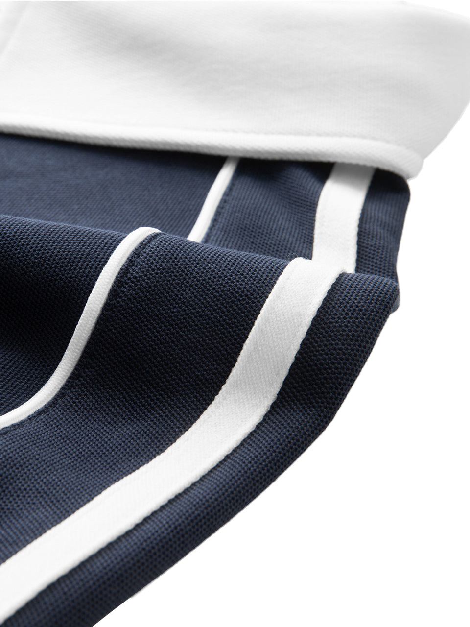 Edge Polo – Navy with White Contrast Collar