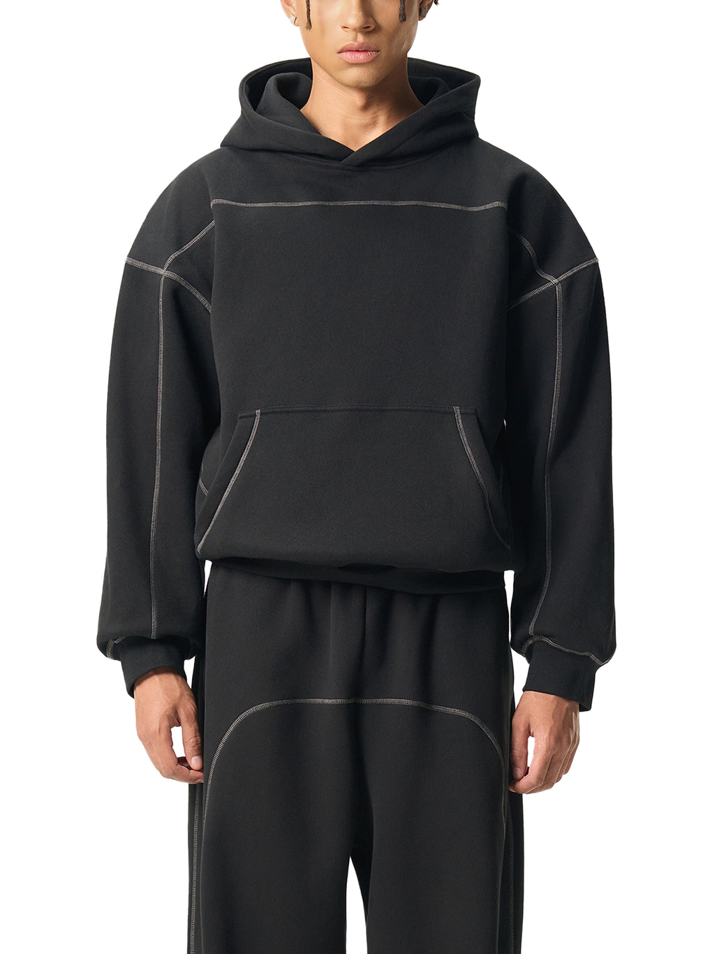 The Essential Contrast Stitch Hoodie