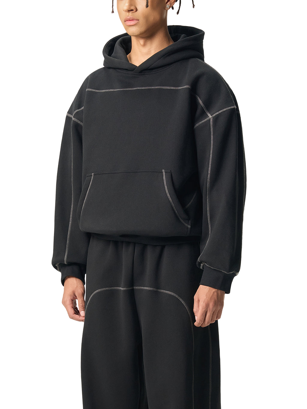 The Essential Contrast Stitch Hoodie