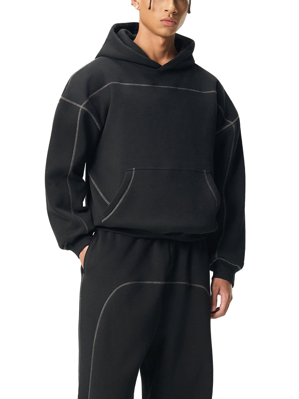 The Essential Contrast Stitch Hoodie