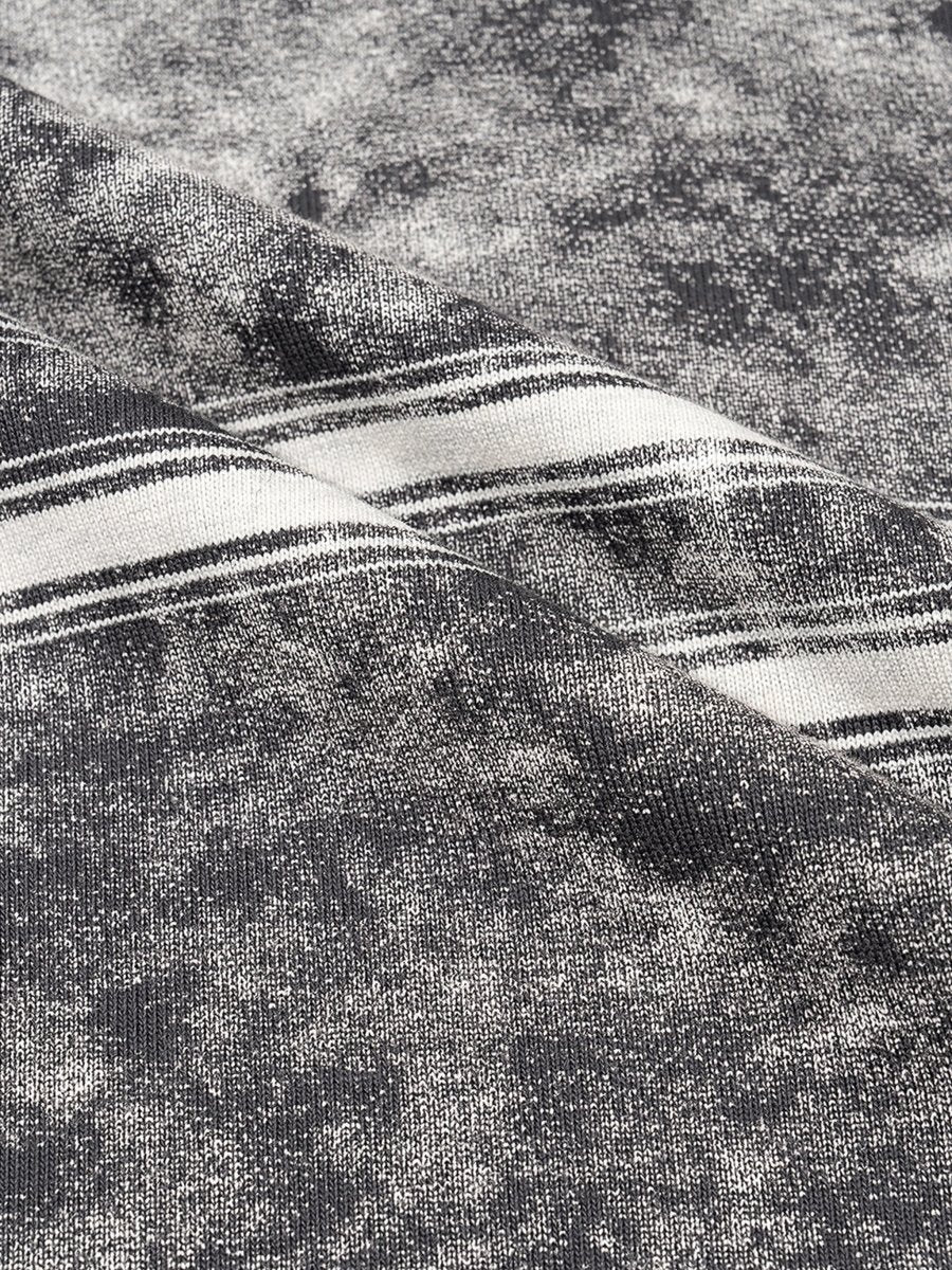 Washed Stripe Tee — Boxy Graphic Fit - MNLA