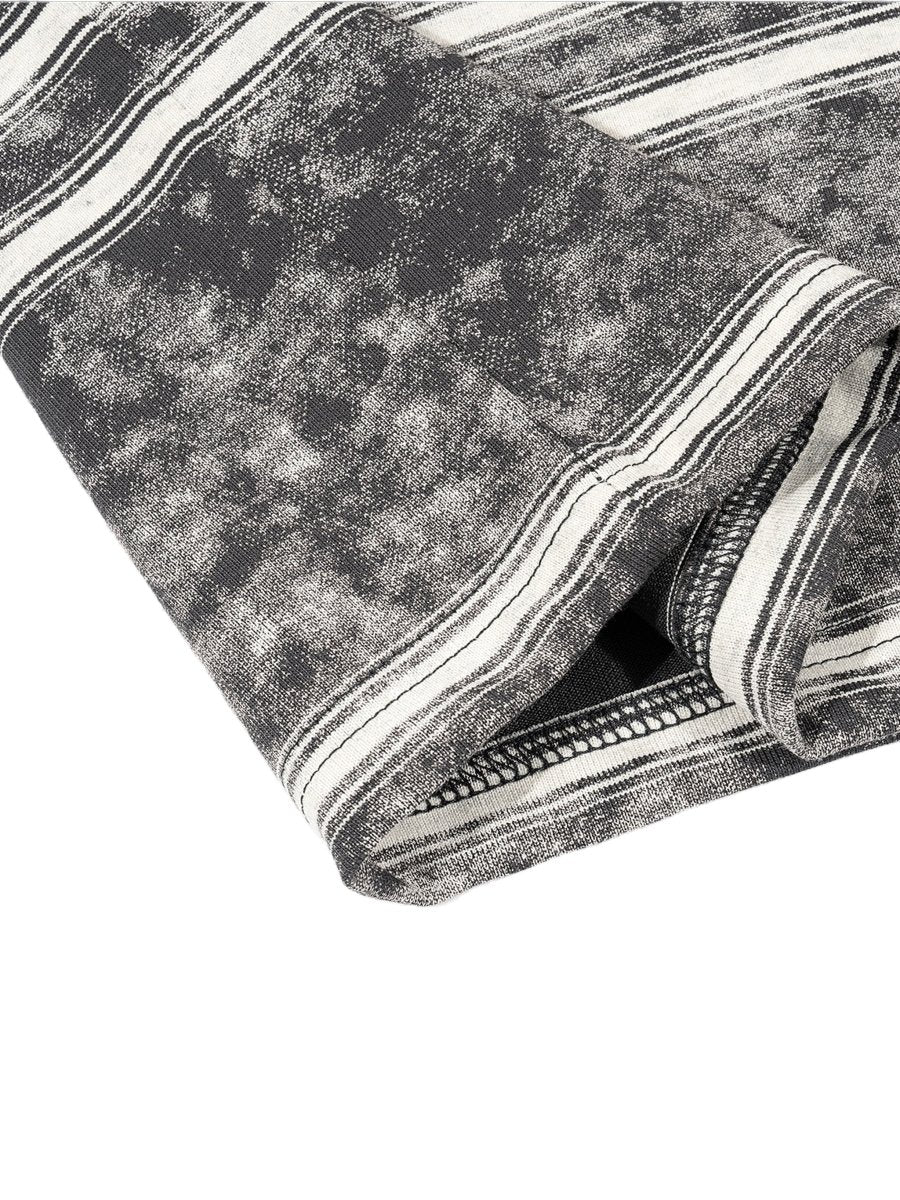 Washed Stripe Tee — Boxy Graphic Fit - MNLA