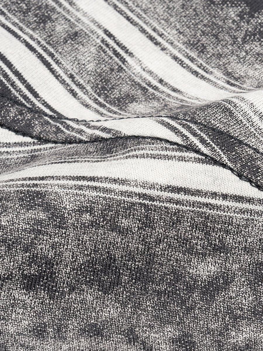 Washed Stripe Tee — Boxy Graphic Fit - MNLA